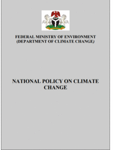 Read more about the article Nurturing Sustainability: A Comprehensive Overview of Nigeria’s National Climate Change Policy